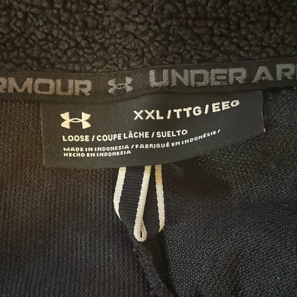 Under Armour Charcoal Fleece Jacket XXL - Picture 4 of 12
